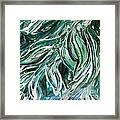 Abstract Floral Tickling Breeze Framed Print