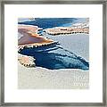 Abstract From The Land Of Geysers. Yellowstone Framed Print