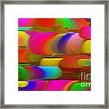 Abstract Hair Curlers Painting Framed Print