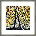 Abstract Landscape Modern Tree Art Painting ... New Day Dawning Framed Print