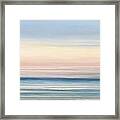Abstract Long Pink Sunset Framed Print