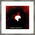 Abstract Moon Framed Print