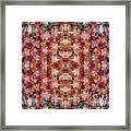 Abstract Mosaic In Red Rainbow Framed Print