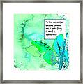 Abstract Quote 1 Framed Print