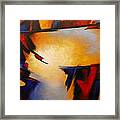 Abstract Red Blue Yellow Framed Print