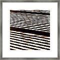 Abstract Shadows On Boardwalk Framed Print