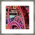 Abstract Wine Press Gears Framed Print