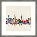 Abu Dhabi Skyline Framed Print