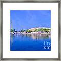 Across The Basin With Blossoms Framed Print