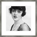 Actress Mabel Normand Framed Print