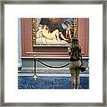 Admiring Danae Framed Print