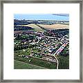 Aerial Photo Of Żarnowiec Village Framed Print