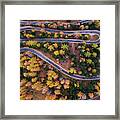 Aerial View Of Vrsic Mountain Pass Framed Print