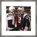 Afc Championship: San Diego Chargers V New England Patriots Framed Print