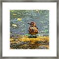 After Bath Framed Print