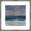After The Storm- Abstract Beach Landscape Framed Print