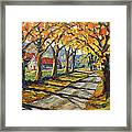 Afternoon Shadows By Prankearts Framed Print