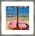 Agrari Beach In Mykonos Island Framed Print