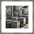 Air Canada Shipping Containers Framed Print