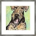 Airedale Ink Framed Print