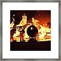 Airforce Fire Deparment Training Framed Print
