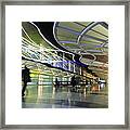 Airport Rush Framed Print