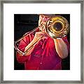 Al Bent On Trombone Framed Print
