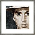 Al Pacino As Michael Corleone Framed Print