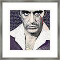 Al Pacino Scarface Framed Print