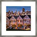 Alamo Square - Painted Ladies Framed Print