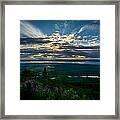 Alaskan Summer Sunset Framed Print