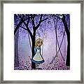 Alice In An Enchanted Forest Framed Print