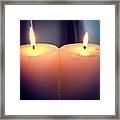All I Need On A Cold Day #candles #cold Framed Print