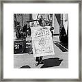 Allan Ginsberg Protest Framed Print