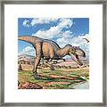 Allosaurus Dinosaur Framed Print