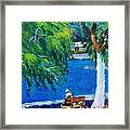 Alone At The Beach Framed Print