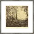Alphonse Legros, Sunrise, Woods Of Clamard Lever Du Soleil Framed Print