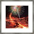 Alta New Year Celebration And Torchlight Parade Framed Print