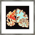 Alzheimer's Disease Brain Vs Normal Framed Print