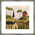 Amber Hills Framed Print