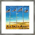 American Flag - Independence Day Framed Print