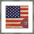 American Flag Made In China Framed Print