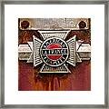 American Lafrance Foamite Badge Framed Print