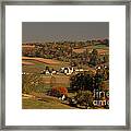 Amish Farm In An Ohio Valley In The Fall Framed Print