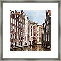 Amsterdam Canal Houses Framed Print