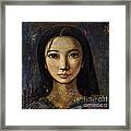 An Enigmatic Face Framed Print