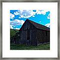 An Old Barn Near Pomery Wa Framed Print