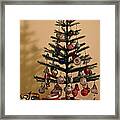 An Old Fashioned Christmas Tree Framed Print