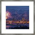 Anchorage Fireworks Six Framed Print