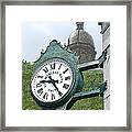 And The Time Is Framed Print